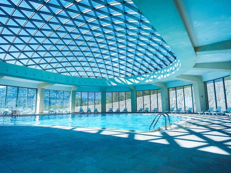 Indoor pool, 2 outdoor pools, open 8 AM to 11:00 PM, pool umbrellas