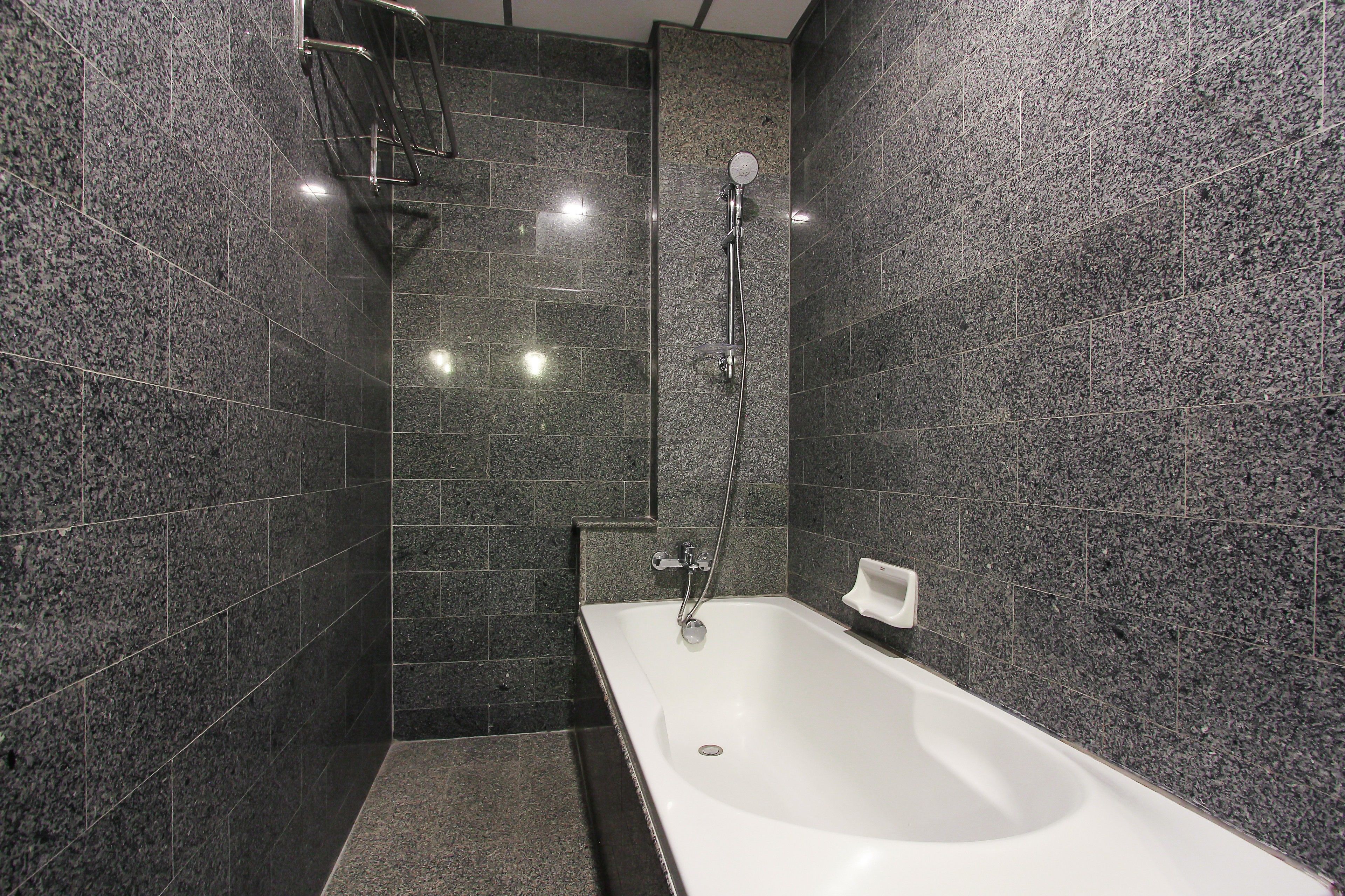 superior double room | bathroom | free toiletries, hair dryer, towels