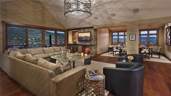 Condo, Multiple Beds, Mountain View (Flat Tops Peak Penthouse (#701) (Cond) | Living area | Flat-screen TV, DVD player