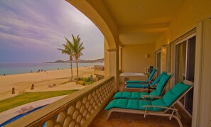 Design Condo, 2 Bedrooms, Ocean View, Sea Facing | Balcony view - Las Mananitas LM BB2 2 Bedroom Condo By Seaside Los Cabos (San José del Cabo)