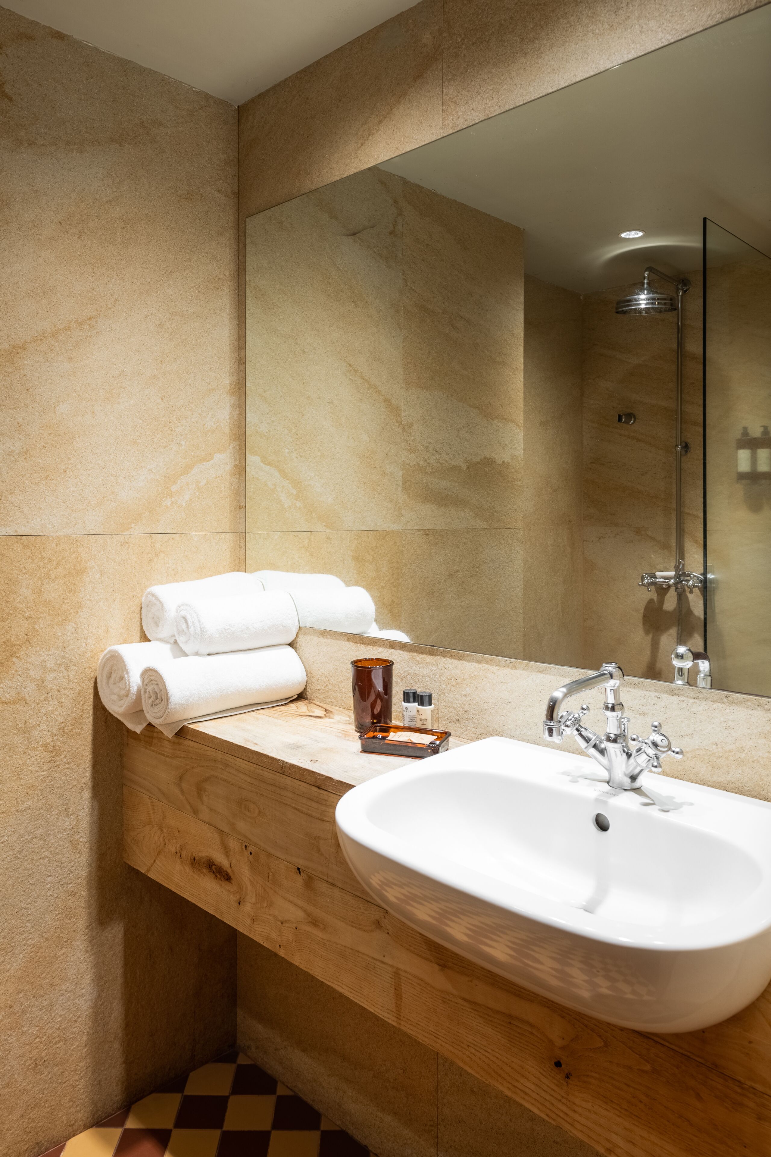 shower, free toiletries, hair dryer, bathrobes