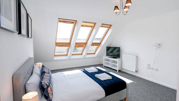 Townhouse – deluxe, flere senger | 4 soverom, strykejern/-brett og wi-fi (inkludert)
