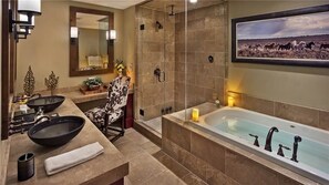 Condo, Multiple Beds, Mountain View (Cougar Mountain (#501) (Condo)) | Bathroom | Combined shower/bathtub, hair dryer, towels - Cougar Mountain 501 4 BedroomCondo By Moving Mountains (Steamboat Springs)