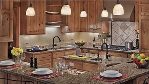 House, Multiple Beds, Mountain View (Black Bear Chalet (Townhouse)) | Private kitchen | Fridge, microwave, oven, stovetop