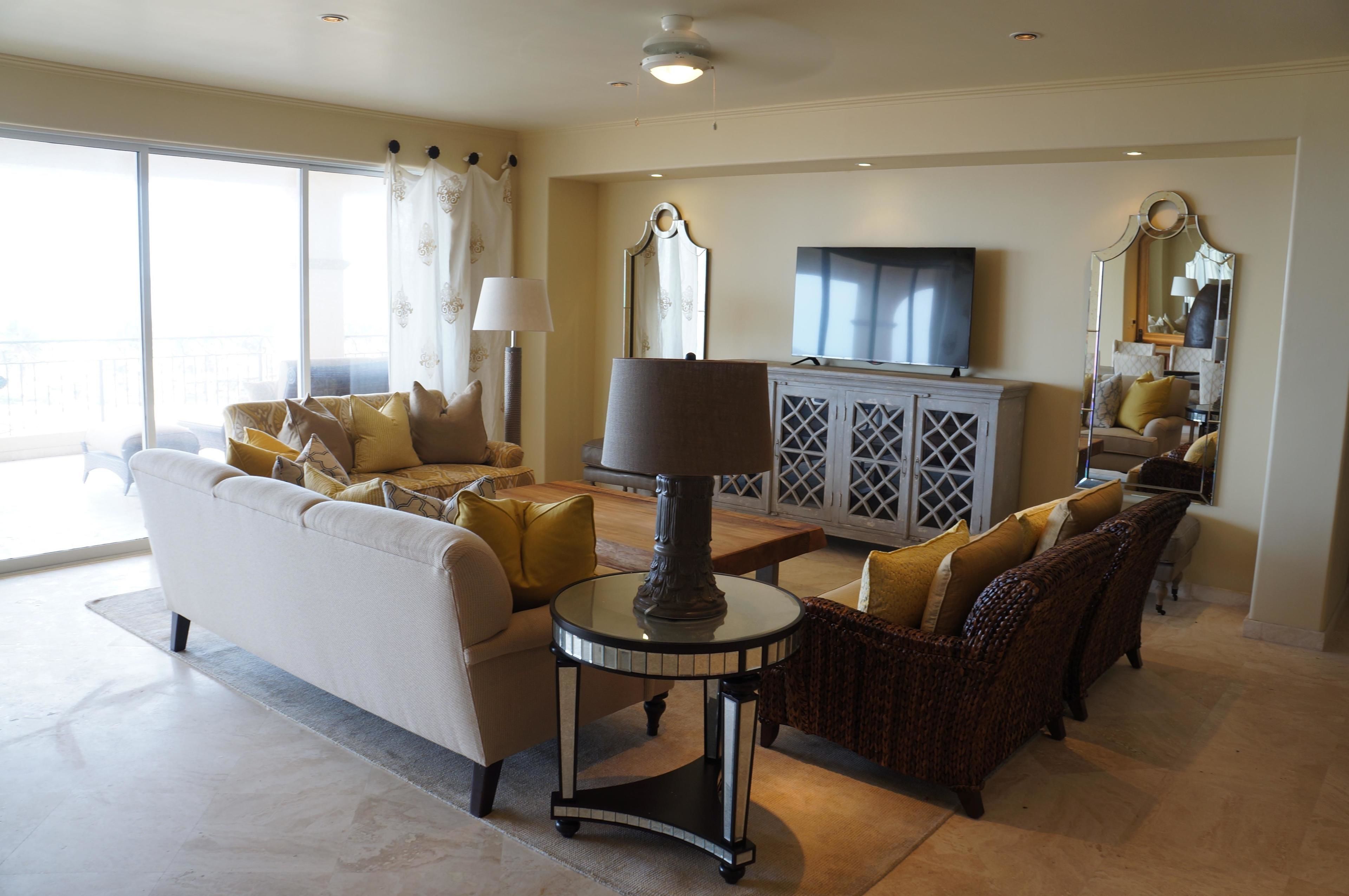 Vila Premium, 3 kamar tidur, pemandangan samudra, menghadap laut | Ruang keluarga