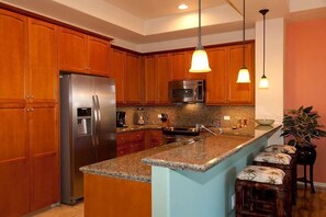 Apartment, 2 Bedrooms | Private kitchen | Microwave, coffee/tea maker - Fairways at Mauna Lani 1104 (Kamuela)
