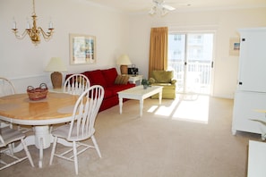 Condo, Multiple Beds (223 Willow Bend) | Living area | Flat-screen TV, DVD player - 223 Willow Bend (North Myrtle Beach)