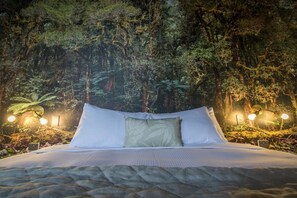 1 bedroom, premium bedding, down duvets, soundproofing - The Cinema Suites (Te Anau)