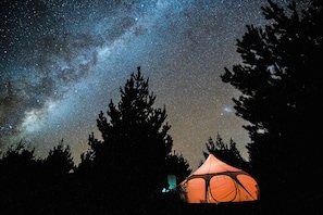 Front of property - evening/night - Explore Life Glamping (Albert Town)