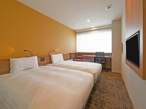 Standard Room, 2 Twin Beds, Non Smoking | In-room safe, desk, blackout drapes, iron/ironing board