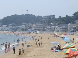 Vlak bij het strand