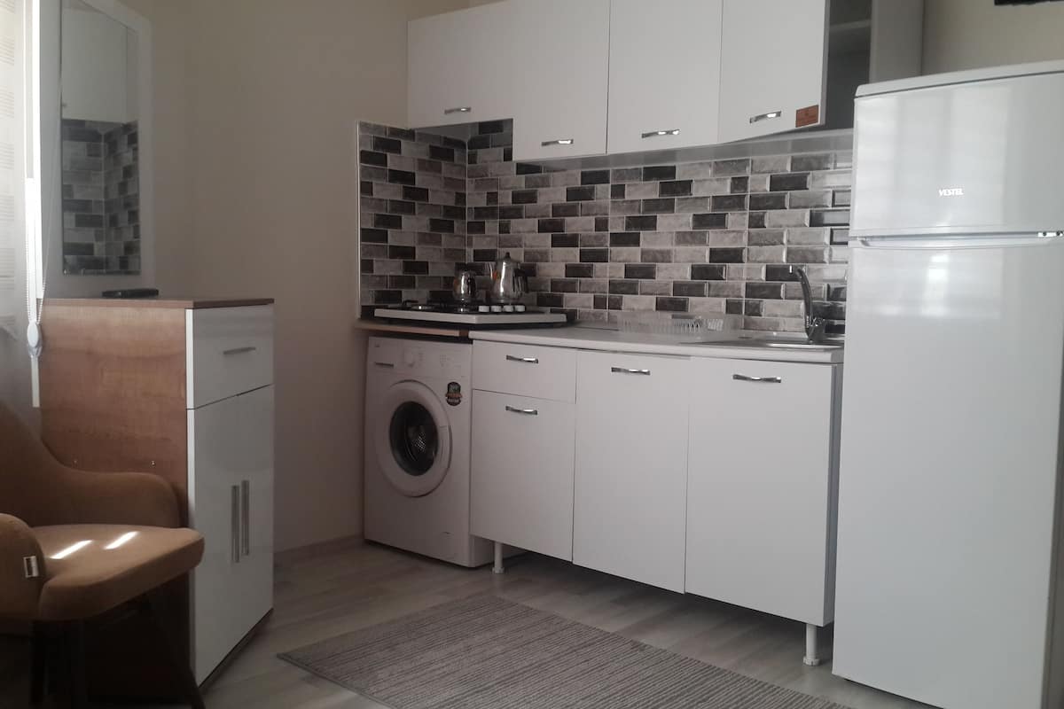 economy triple room, ensuite | private kitchen | fridge, electric kettle, cookware/dishes/utensils