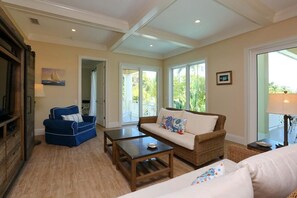 Standard Apartment, 5 Bedrooms | Living area | DVD player - Beach Haven (Anna Maria)