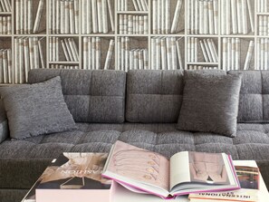 Apartment, 1 Bedroom (Number 8) | Living room | Flat-screen TV - Gold Apartments (Wroclaw)