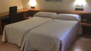 Desk, blackout drapes, iron/ironing board, free WiFi