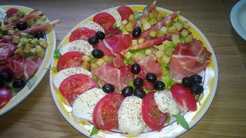 A plate of food with various ingredients.