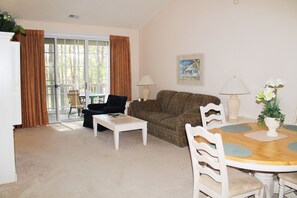 Condo, Multiple Beds (1032 River Crossing) | Living room | DVD player