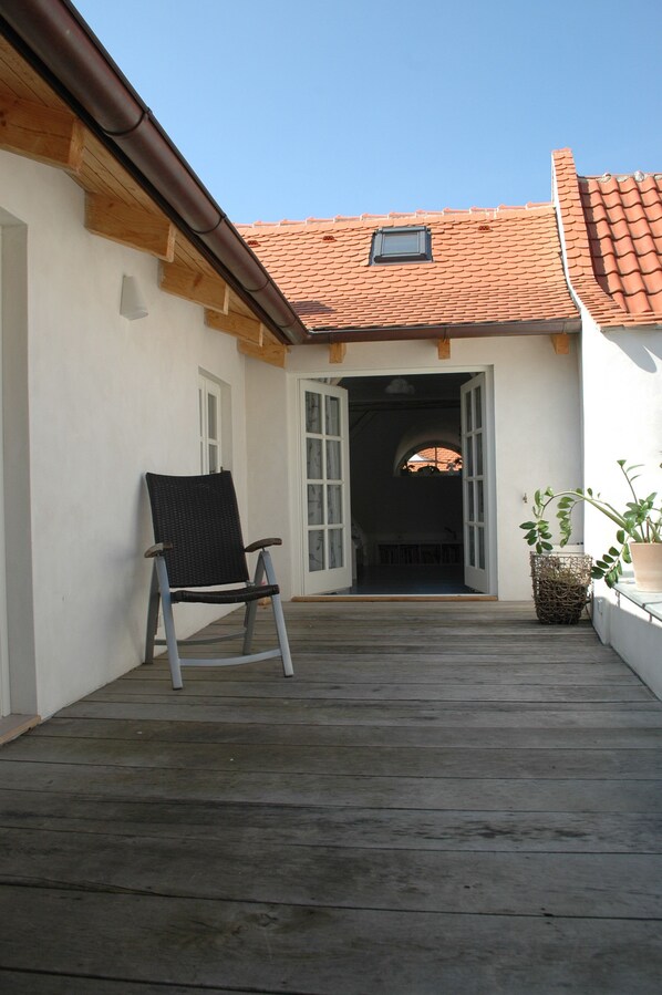 Terrace/patio - Ubytování v renesančním domě (Mikulov)