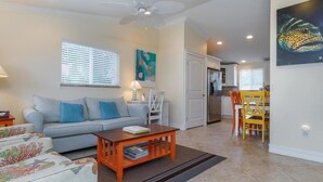 Standard Villa, 2 Bedrooms | Living area | DVD player - Sunset Villa C (Holmes Beach)