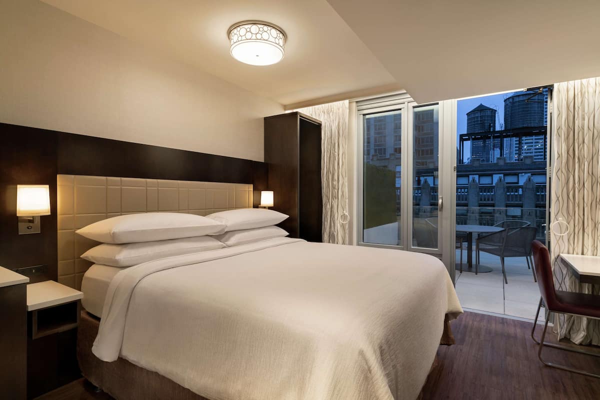 Ropa de cama de alta calidad, edredón y camas con pillow-top