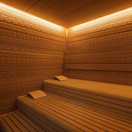 Couples treatment rooms, sauna, steam room, Turkish bath
