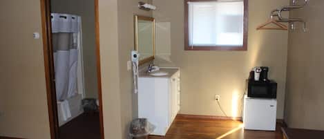 Premium bedding, desk, blackout curtains, bed sheets