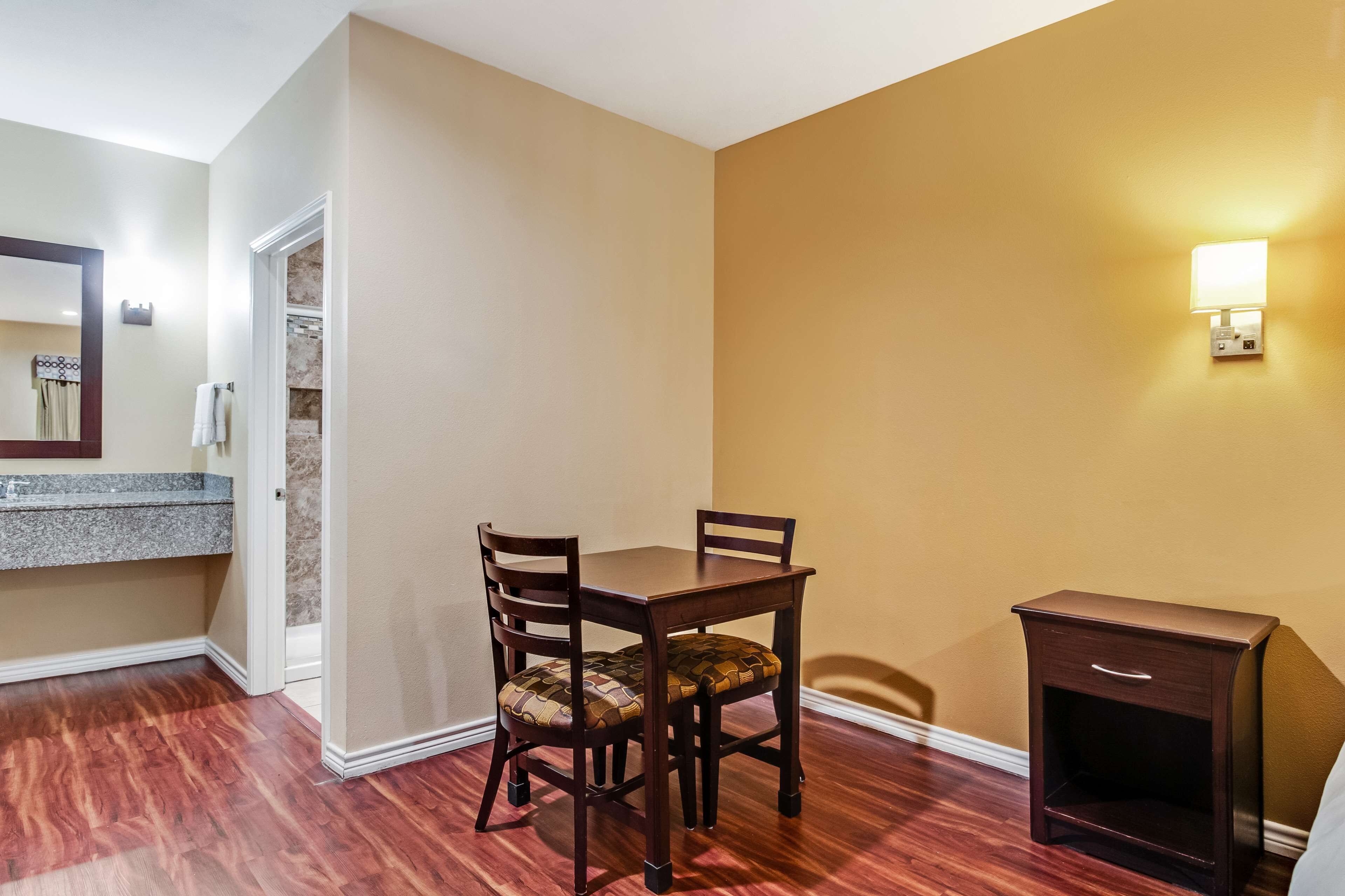 desk, iron/ironing board, free wifi, alarm clocks