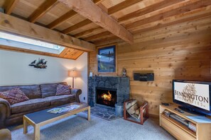 Family Apartment, 2 Bedrooms | Living area | DVD player - Ranch Cabin 17 (Bend)