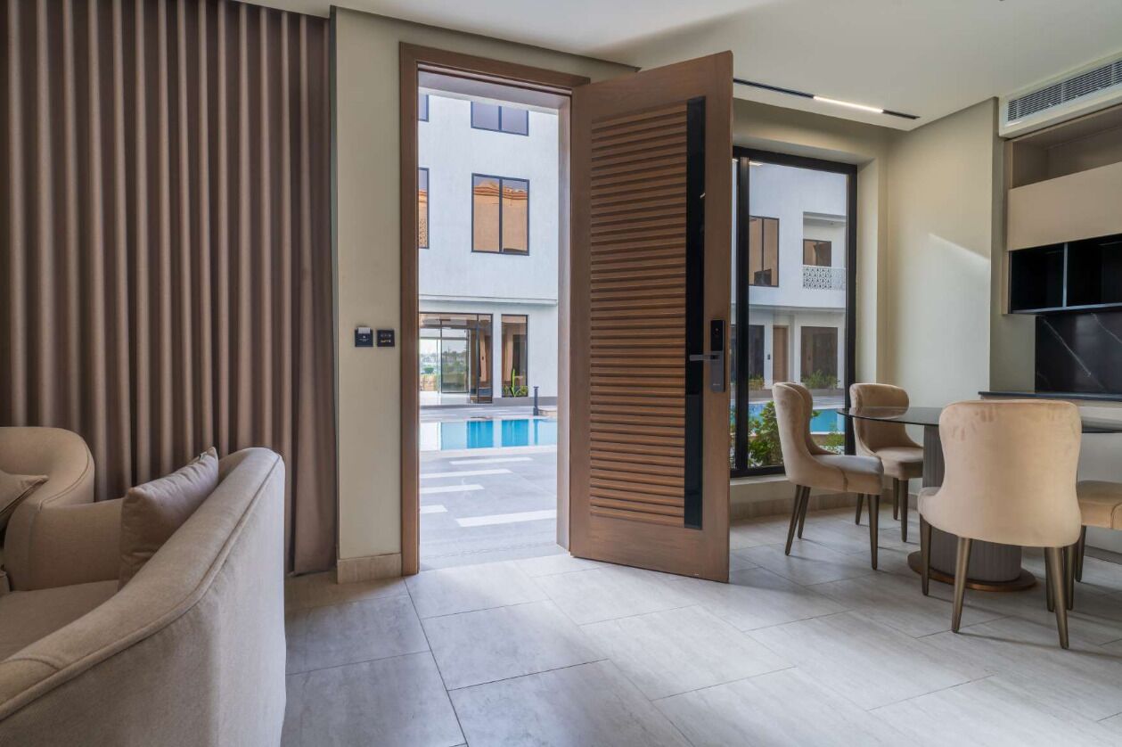 Family Villa, Pool View | Living area