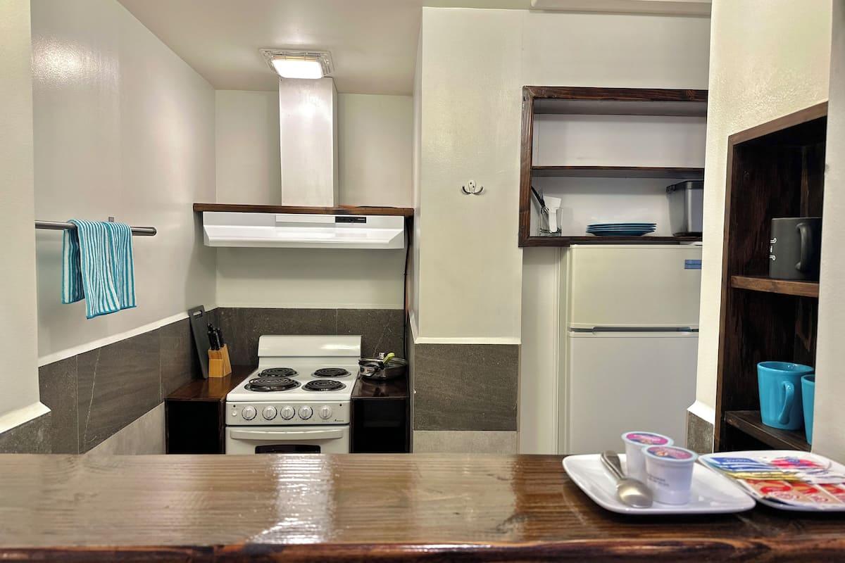 standard room with kitchen | private kitchen | mini-fridge, microwave, coffee/tea maker