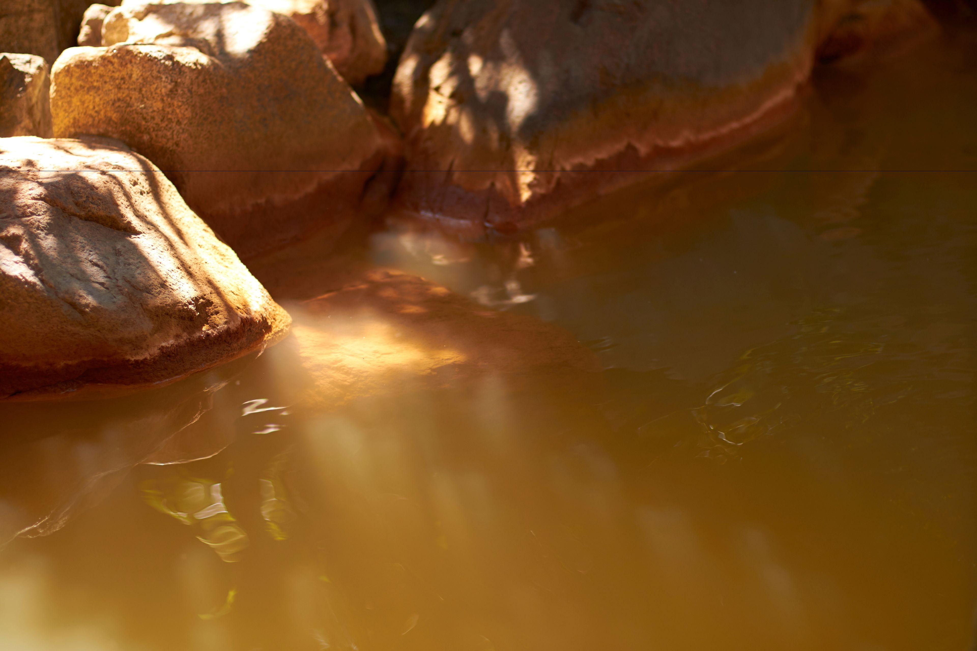 A close-up of a rocky surface with water.