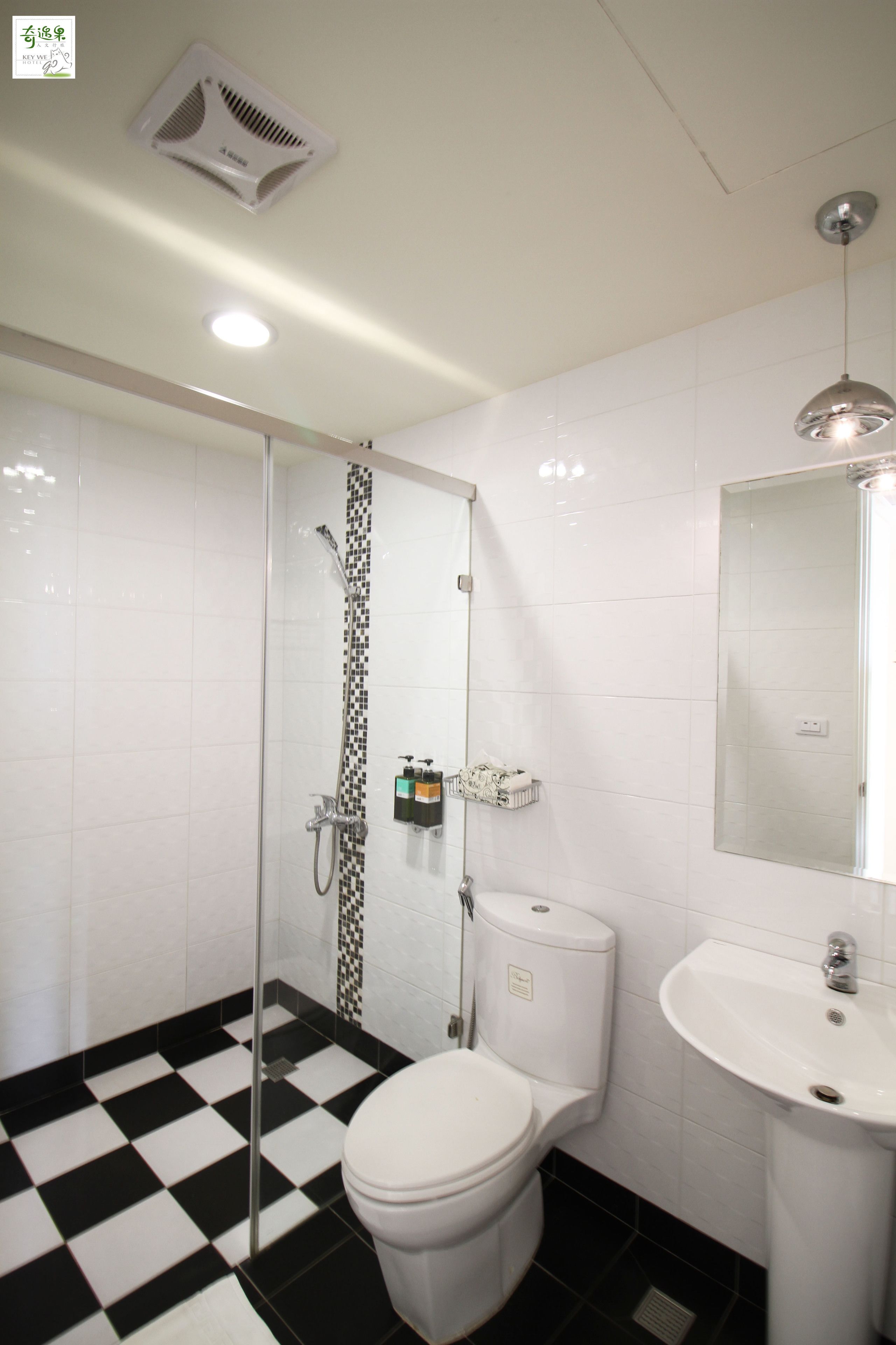 double room | bathroom shower