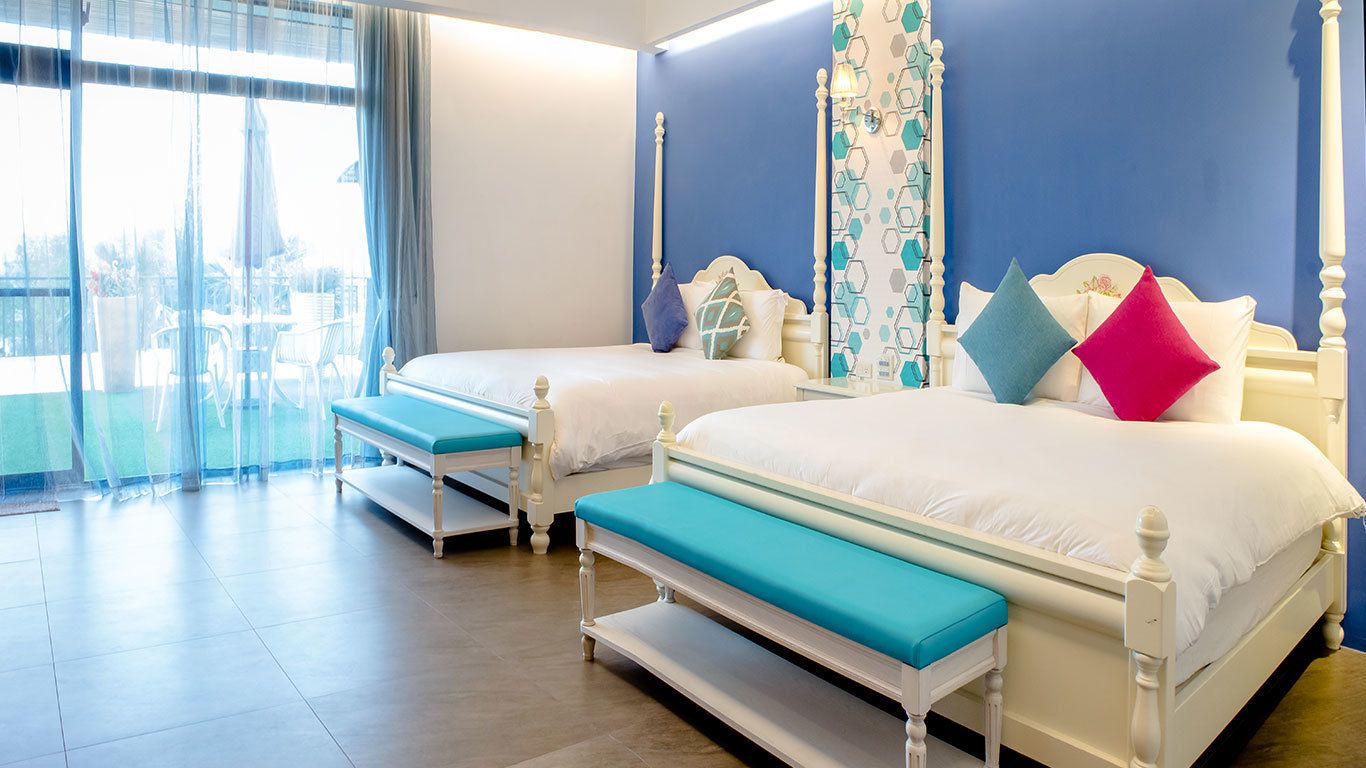 豪華四人房 | 書桌、遮光布/窗簾、折疊床/加床、免費無線上網