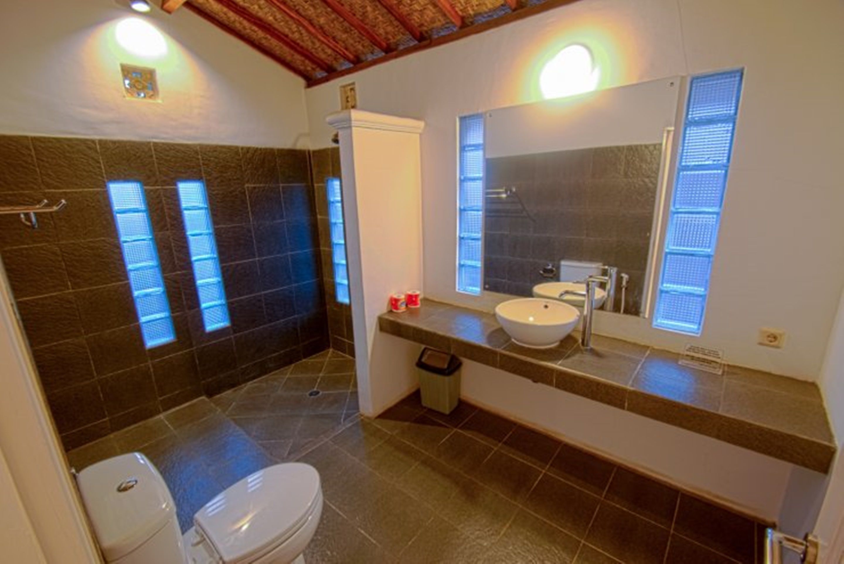 bungalow with ac | bathroom | shower, free toiletries, towels