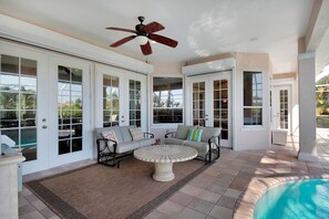 Luxury House, 3 Bedrooms, Pool View, Poolside | Terrace/patio