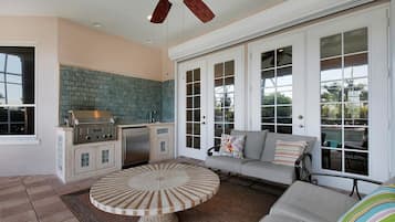 Luxury House, 3 Bedrooms, Pool View, Poolside | Terrace/patio