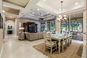 Luxury House, 4 Bedrooms, Pool View, Poolside | Living area | DVD player - MAJ8978 4 Bedroom Holiday Home by Marco Naples Vacation Homes (Naples)