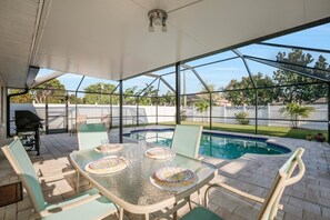 Luxury House, 3 Bedrooms, Pool View, Poolside | Terrace/patio