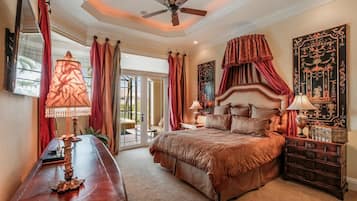 Casa superluxo, 4 quartos, vista para a piscina, ao lado da piscina | 4 quartos, roupa de cama