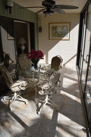 Comfort Condo, 2 Bedrooms, Lagoon View | Terrace/patio