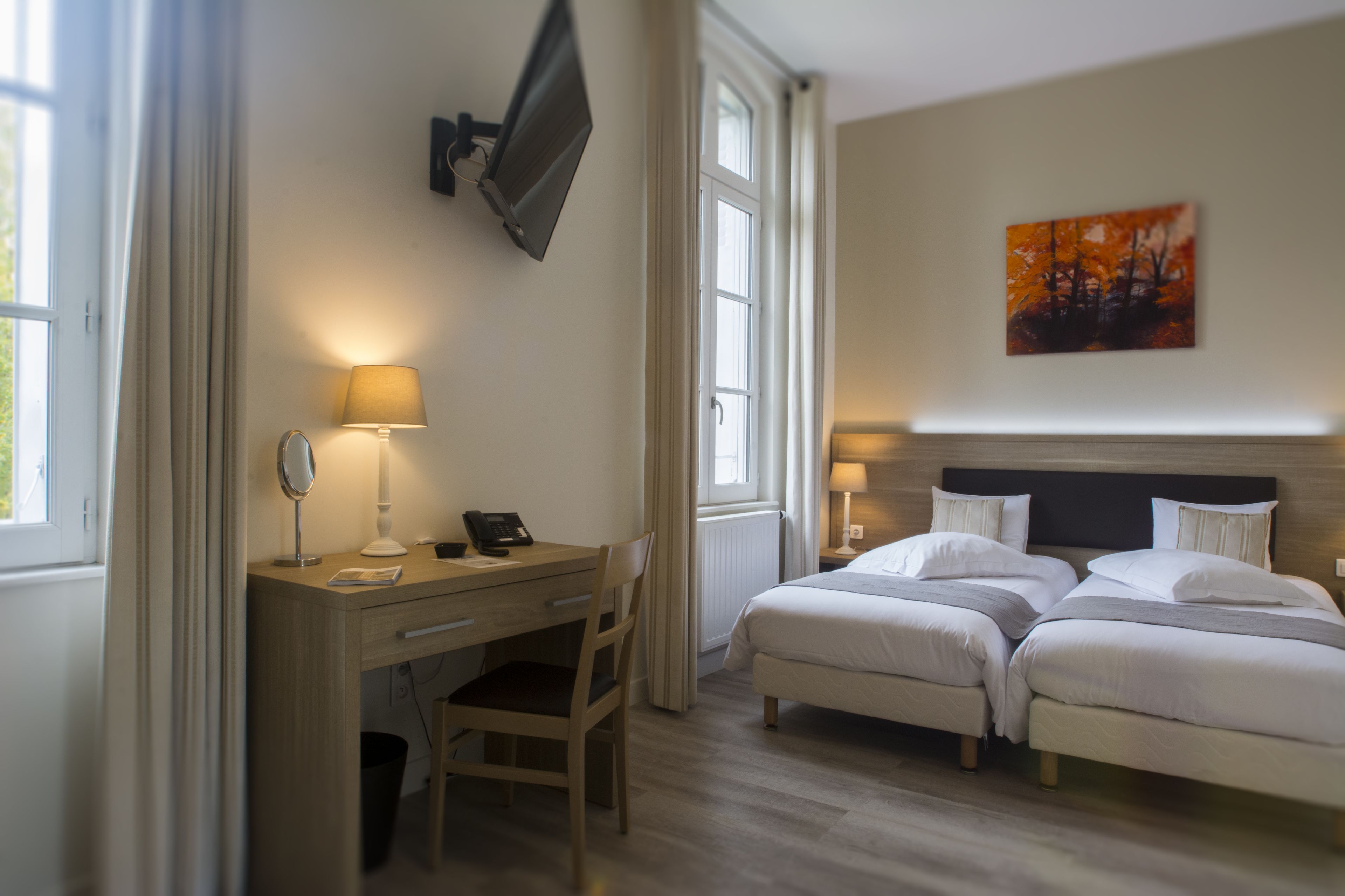 superior twin room, 2 single beds | minibar, in-room safe, individually decorated, desk