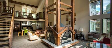 Family Condo, 2 Bedrooms, Mountainside | Fireplace