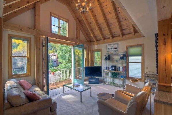 Family House, 2 Bedrooms, Mountainside | Living area | DVD player - El Diente A 2 Bedroom Holiday home By Accommodations in Telluride (Telluride)