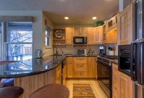 Family Condo, 2 Bedrooms, Mountainside | Private kitchen | Fridge, microwave, coffee/tea maker