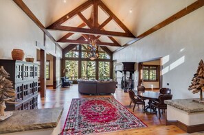 Family House, 6 Bedrooms, Mountainside | Living area | DVD player - Timber Creek 10 Bedroom Holiday home By Accommodations in Telluride (Telluride)
