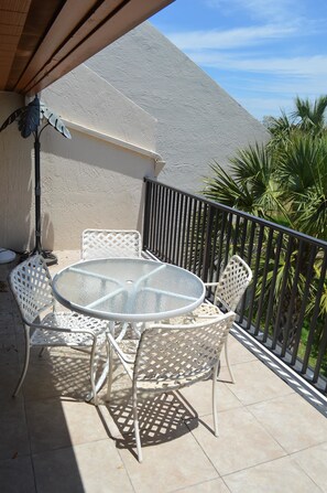 Comfort Condo, 2 Bedrooms, Lagoon View | Balcony - Cove II 832F 2 Bedroom Condo By Midnight Cove II (Siesta Key)
