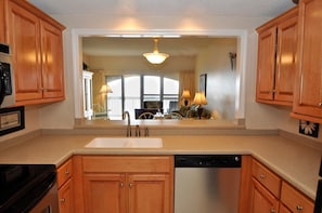 Condo, 2 Bedrooms, Bay View, Sea Facing | Private kitchenette | Fridge, microwave, coffee/tea maker - 24 Players Club 2 Bedroom Condo By Coastal Dreamin (Miramar Beach)