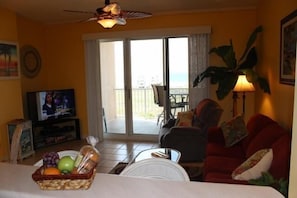 Condo, 1 Bedroom | Living room | DVD player - Dunes 502 (Gulf Shores)