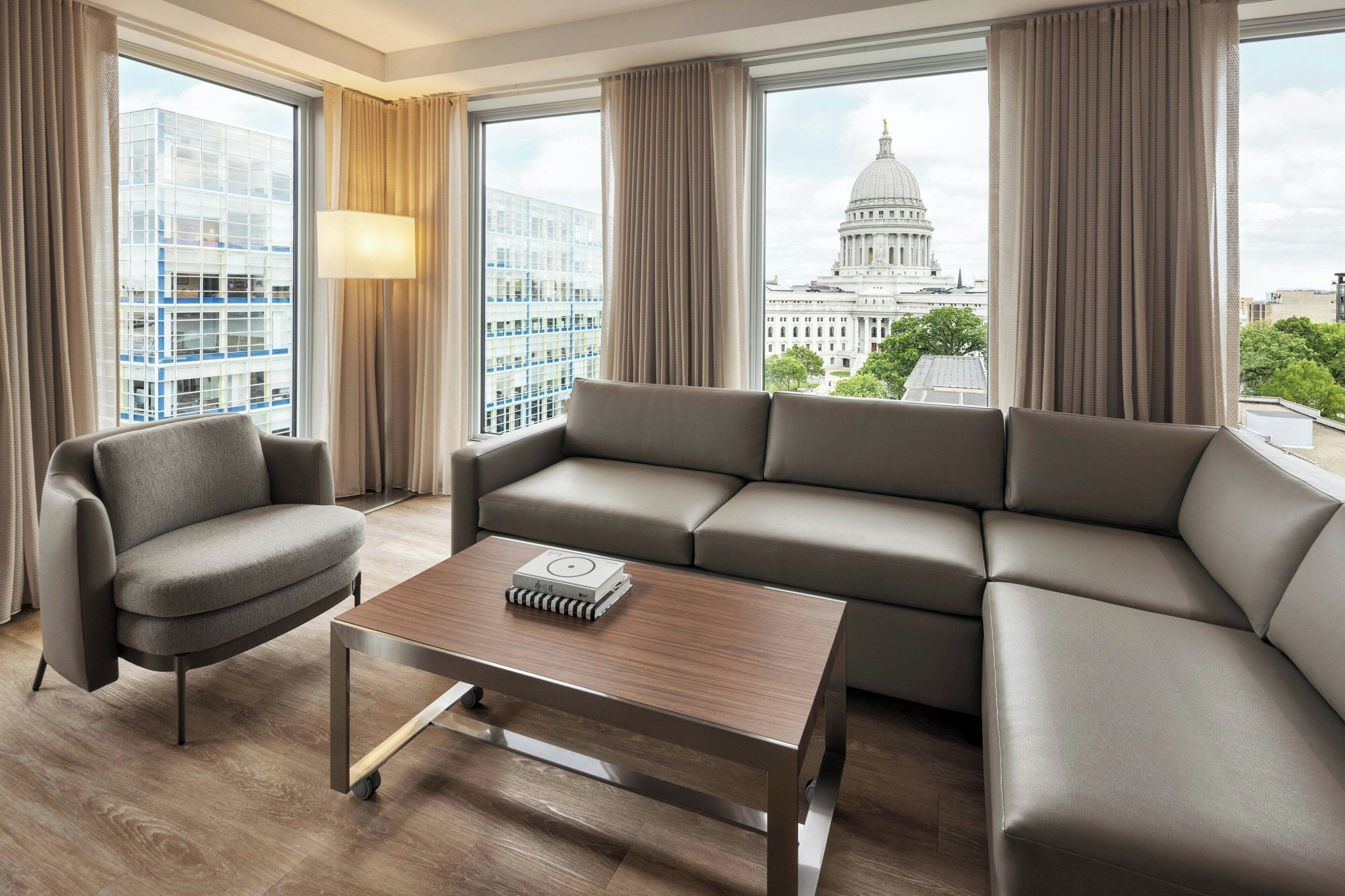 Suite, 1 Bedroom, City View | Premium bedding, in-room safe, desk, laptop workspace