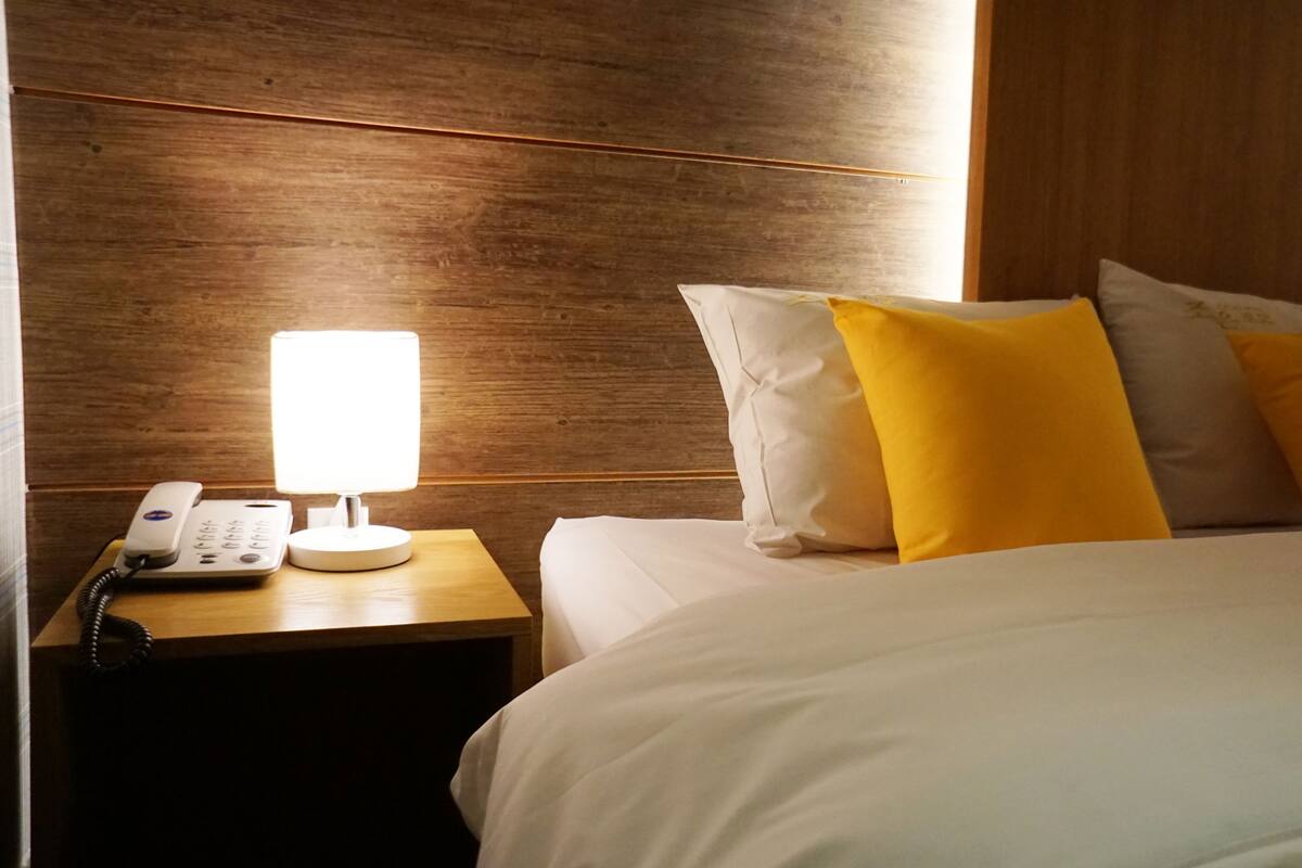Standard Double Room | Premium bedding, soundproofing, iron/ironing board, free WiFi